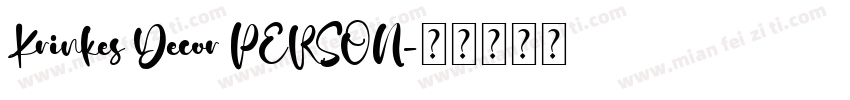 Krinkes Decor PERSON字体转换